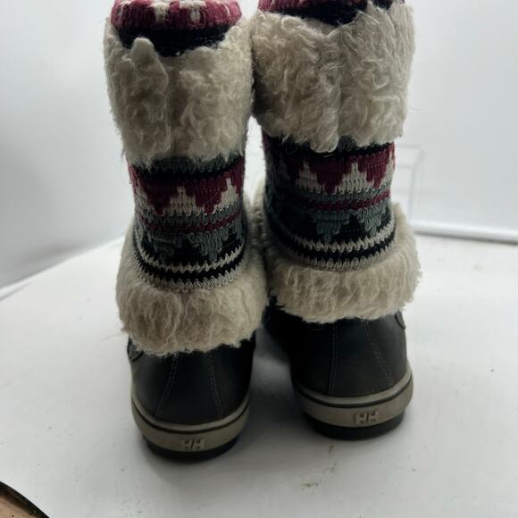 Helly Hansen Iskoras Boots Womens 7.5 Faux Fur Waterproof Leather Snow - Picture 6 of 9